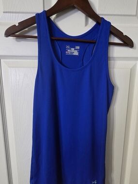 Under Armour Blue Ribbed Racerback Tank Top
